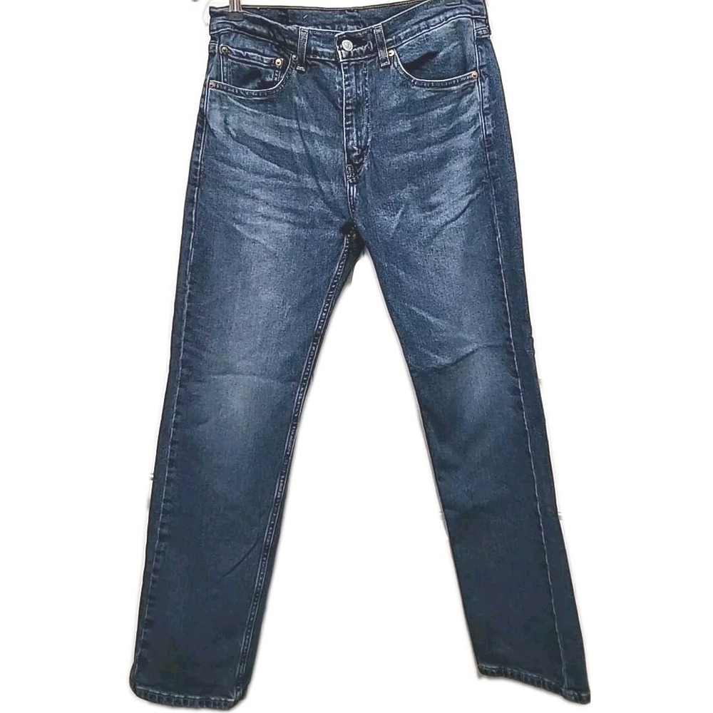 Levi's 505 Jeans Mens 32 X 32 Regular Fit Medium Blue Denim